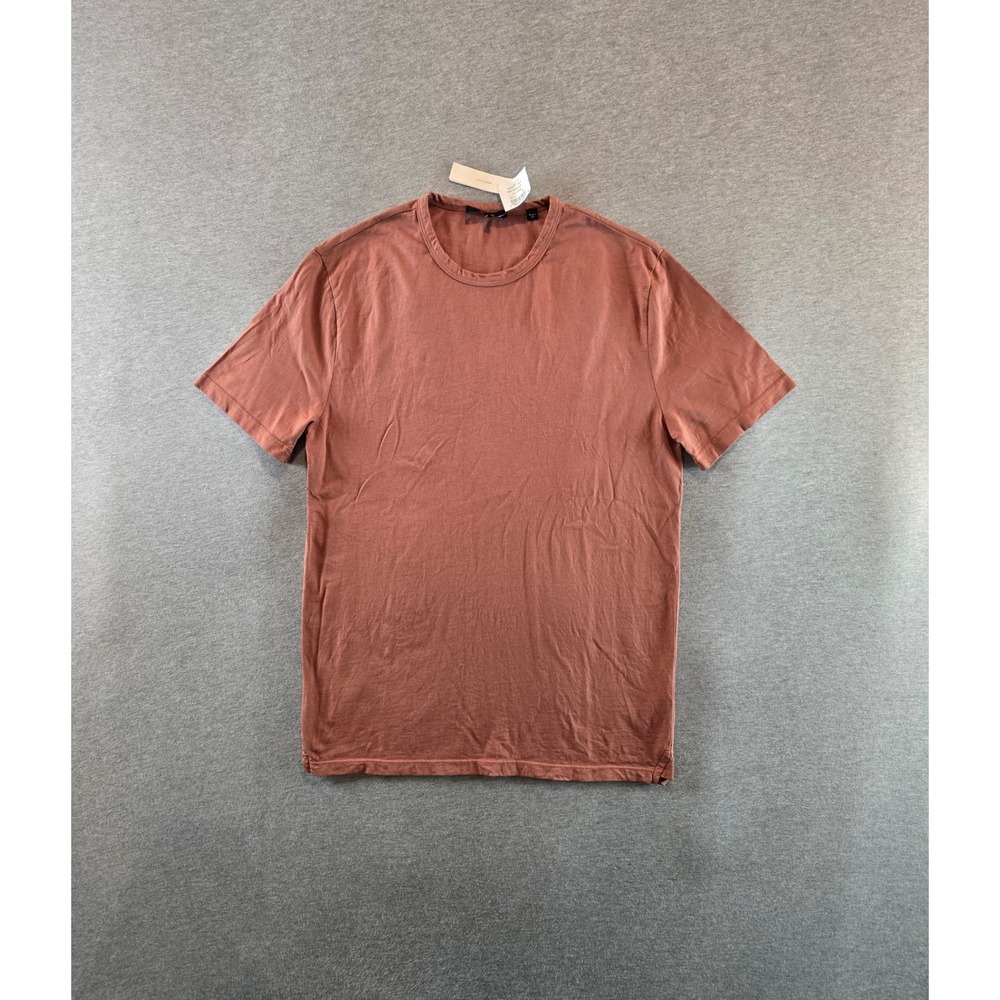 Vince T-Shirt Mens Small Clay Garment Dye Short Sleeve Cotton Made USA NWT New